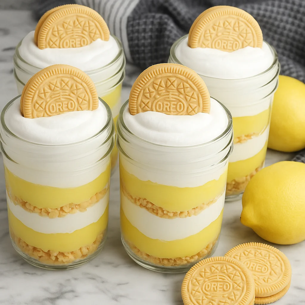 Easy Lemon Parfait Mini Dessert Cup Ideas for Parties