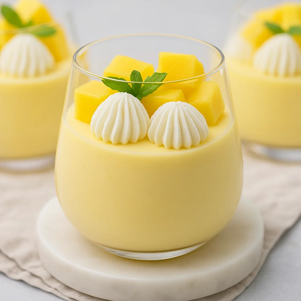 Mango Mousse Mini Dessert Cup Ideas for Parties