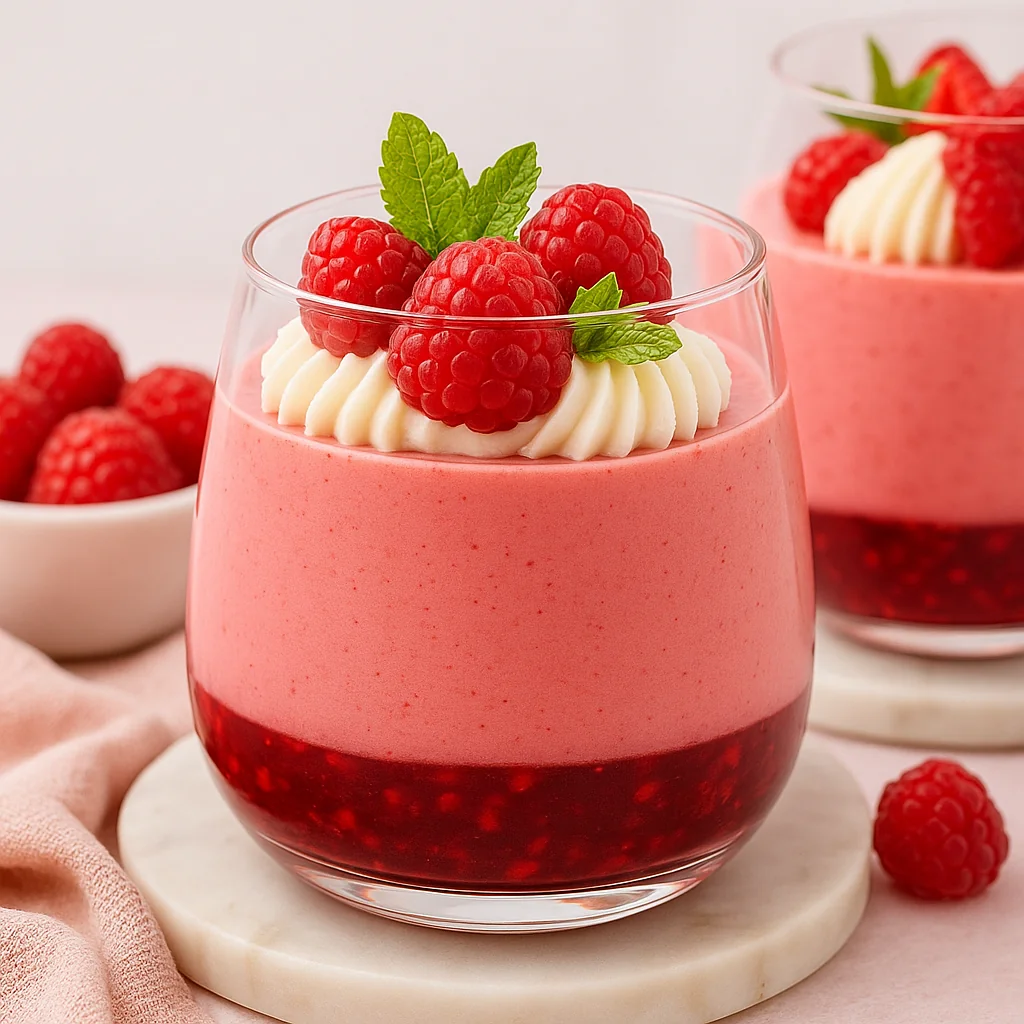 Raspberry Mousse Mini Dessert Cup Ideas for Parties