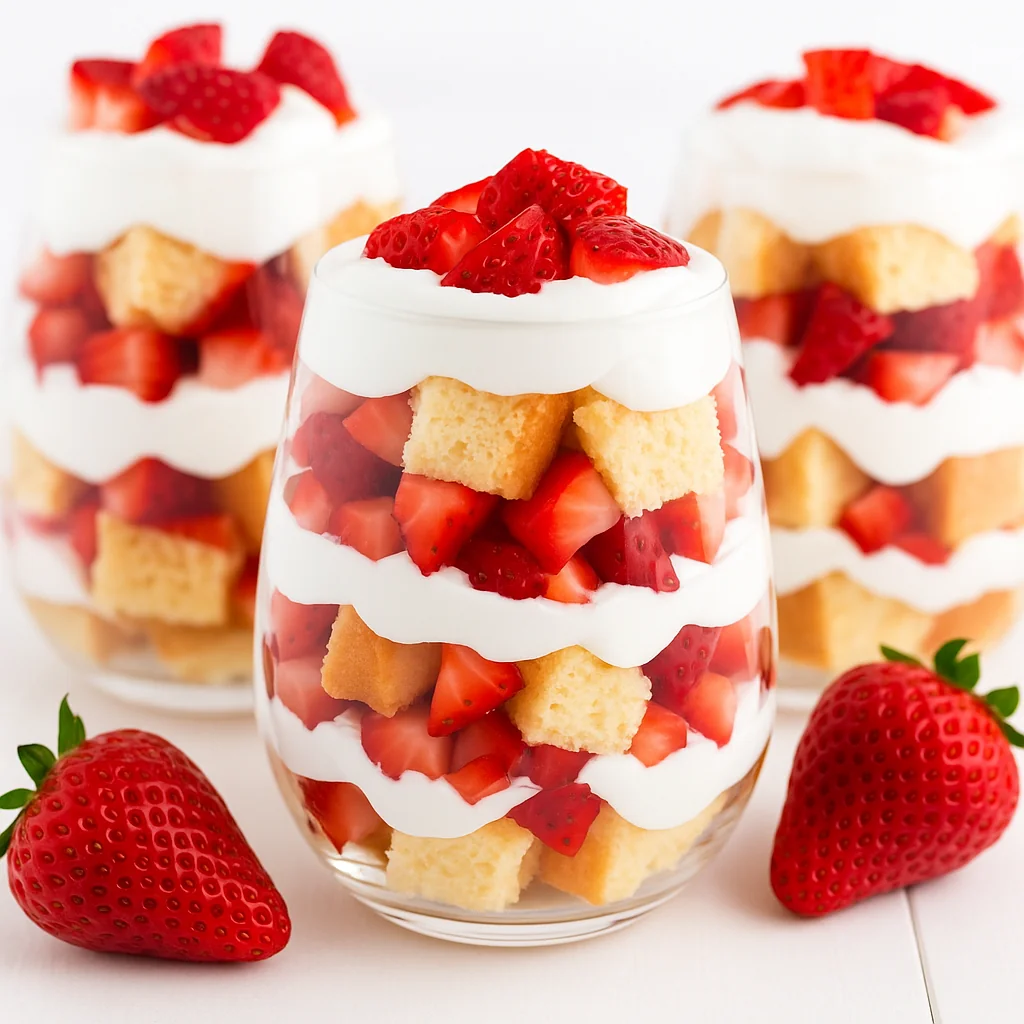 Strawberry Shortcake Cups Mini Dessert Cup Ideas for Parties
