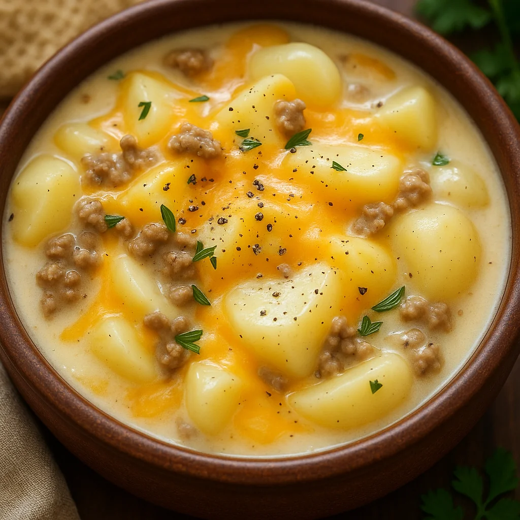 cheesy-ground-beef-and-potato-soup-2 Cheesy Ground Beef and Potato Soup