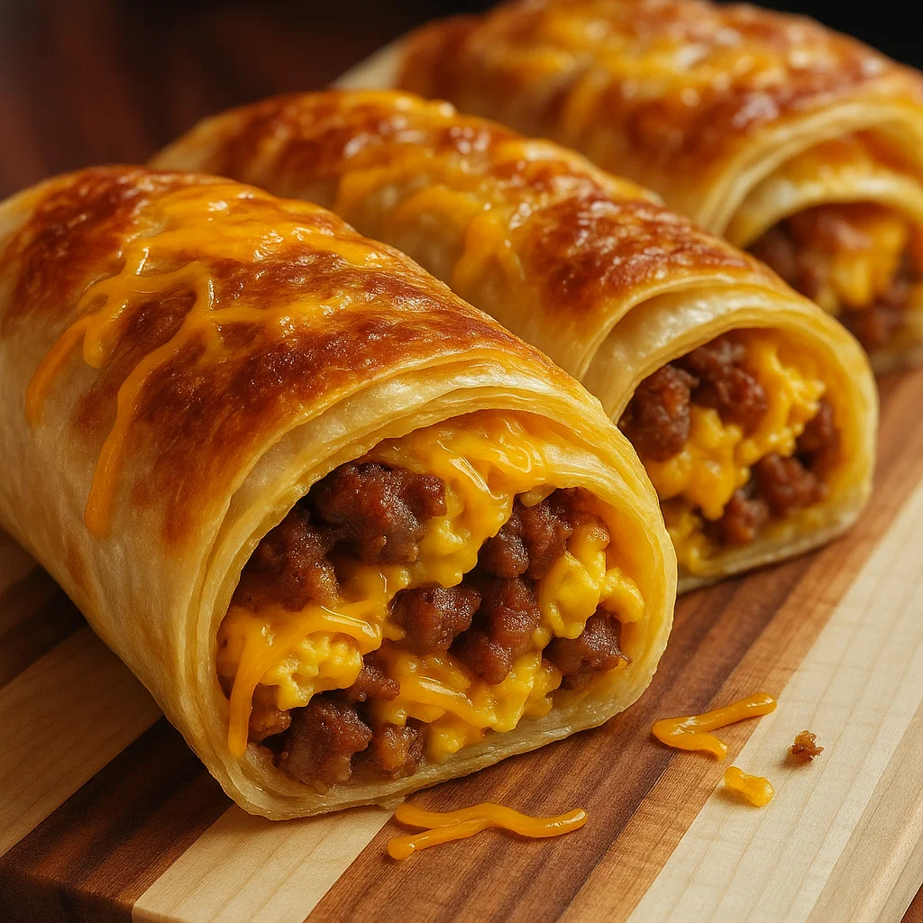 sausage-egg-and-cheese-breakfast-roll-ups-4 Sausage, Egg, and Cheese Breakfast Roll-Ups