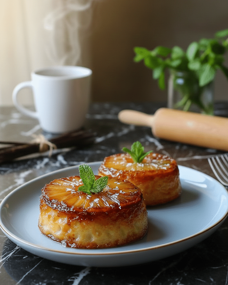Petits Moelleux Renversés à l’Ananas et Mascarpone