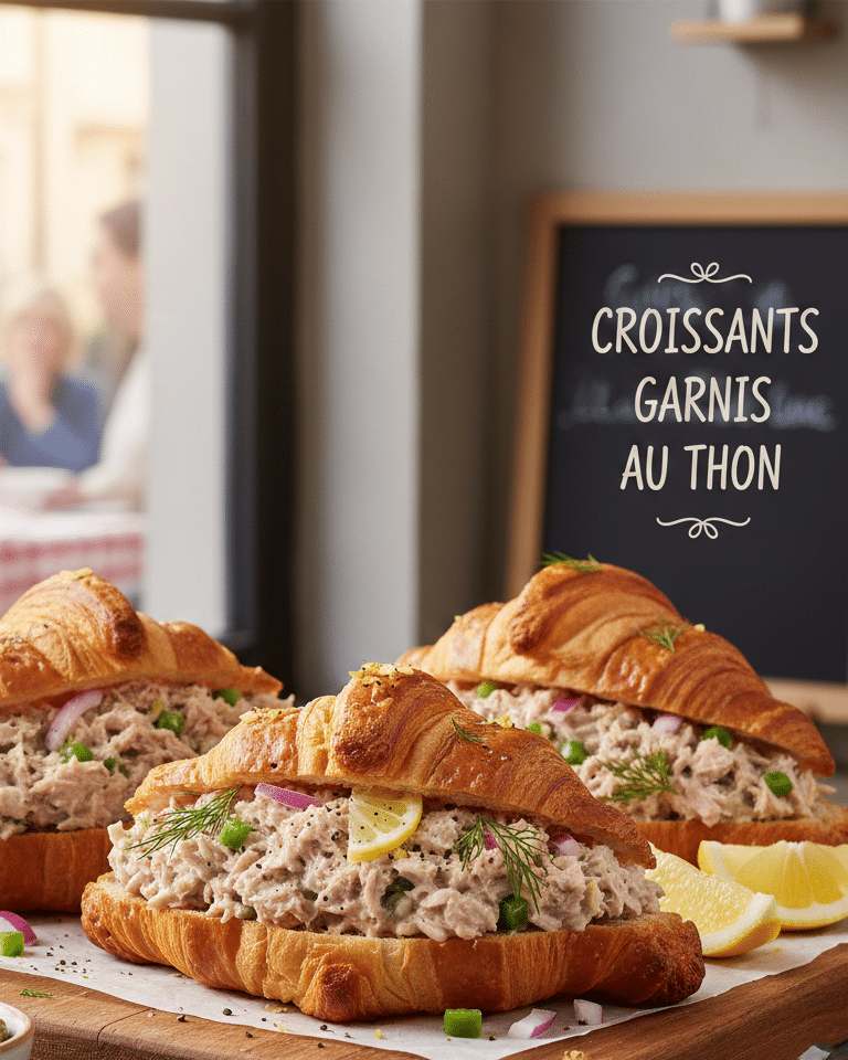 Croissants Garnis au Thon Recette Facile