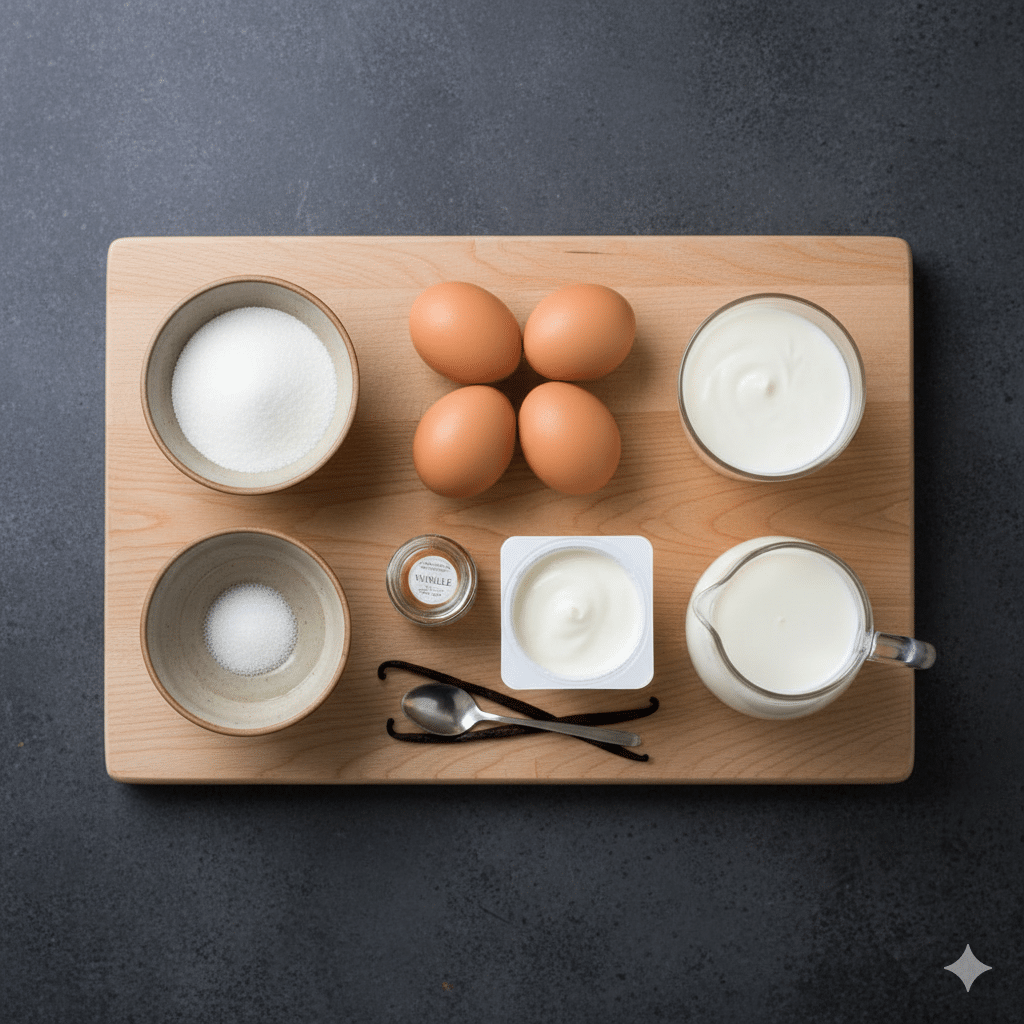 La Liste des Ingrédients : Gâteau au Yaourt Ultra-Léger