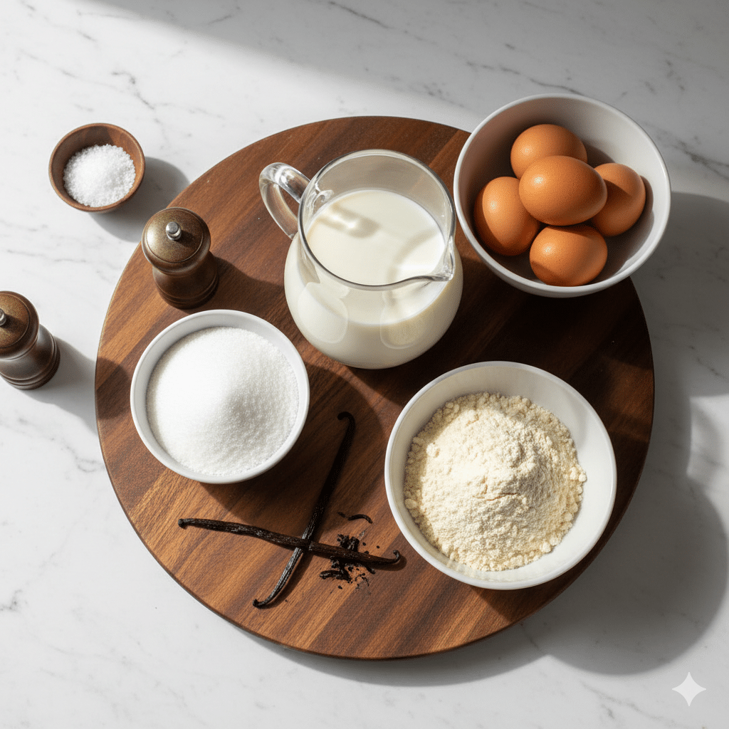 La Liste des Ingrédients Flan du boulanger (le vrai)