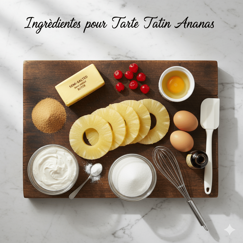 Ingrédients clés Petits Moelleux Renversés à l’Ananas et Mascarpone