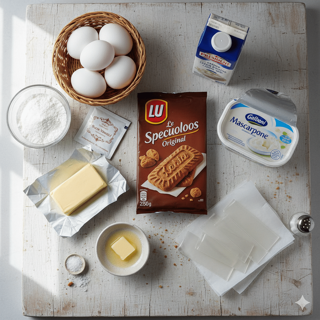 La Liste des Ingrédients : gâteau mousse speculoos