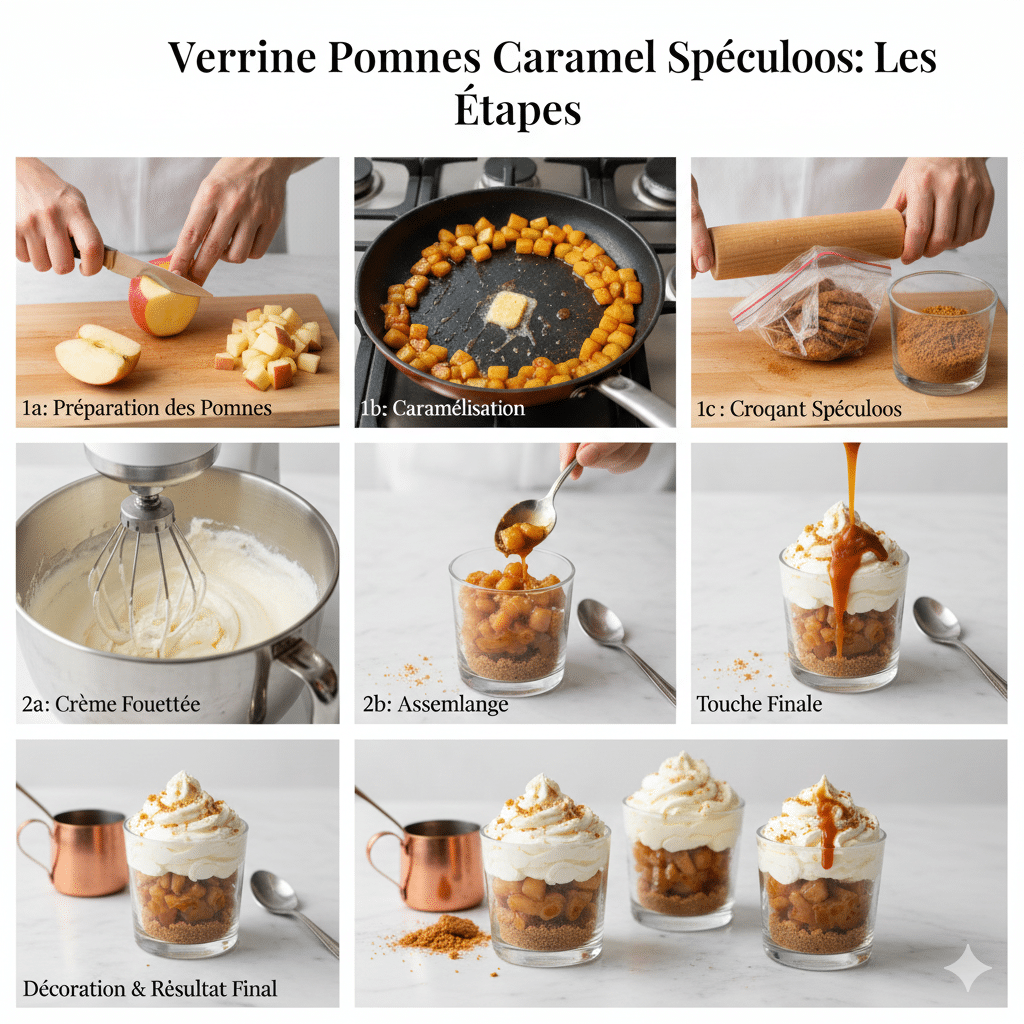 Instructions la Verrine Pomme Carame