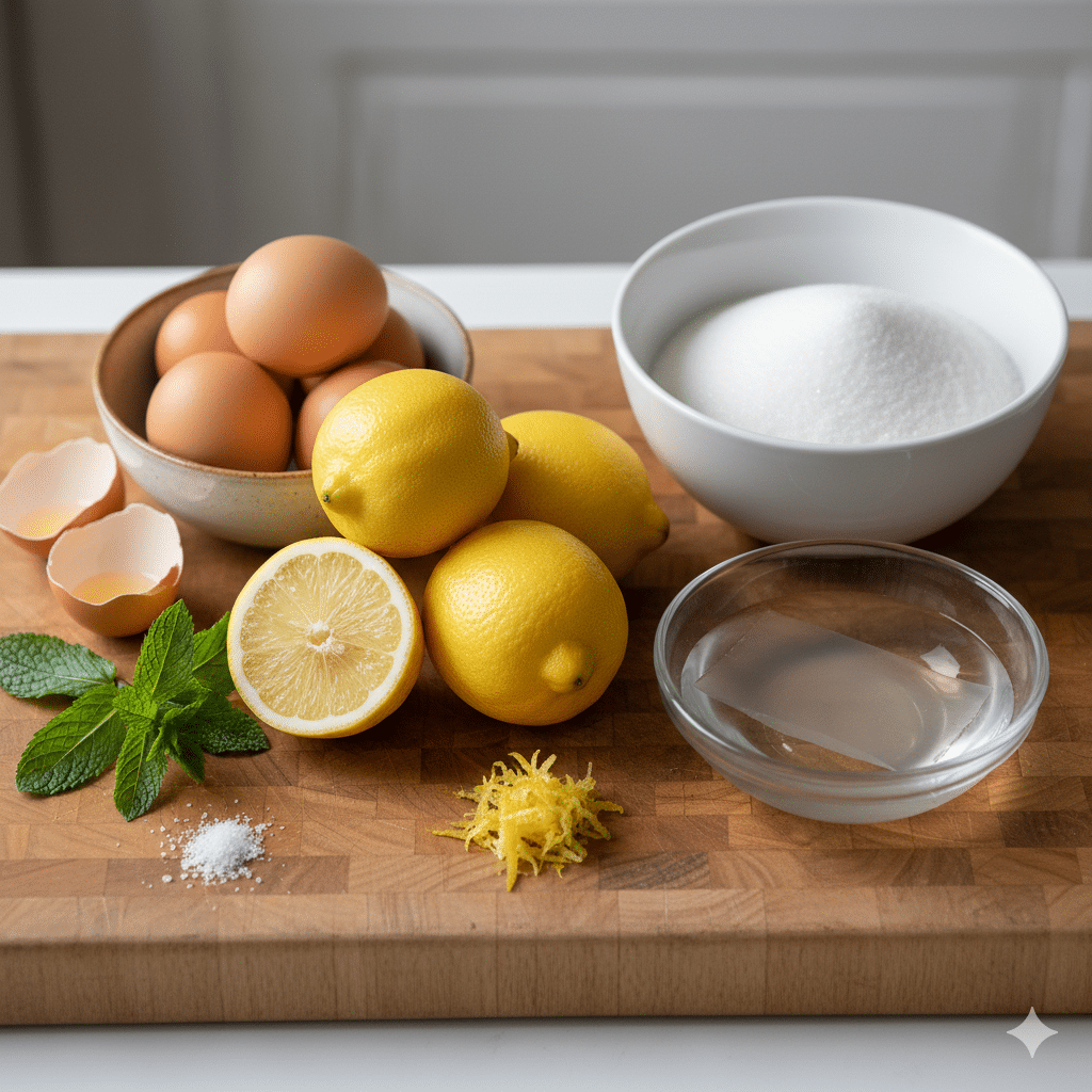 La Liste des Ingrédients : Mousse au Citron