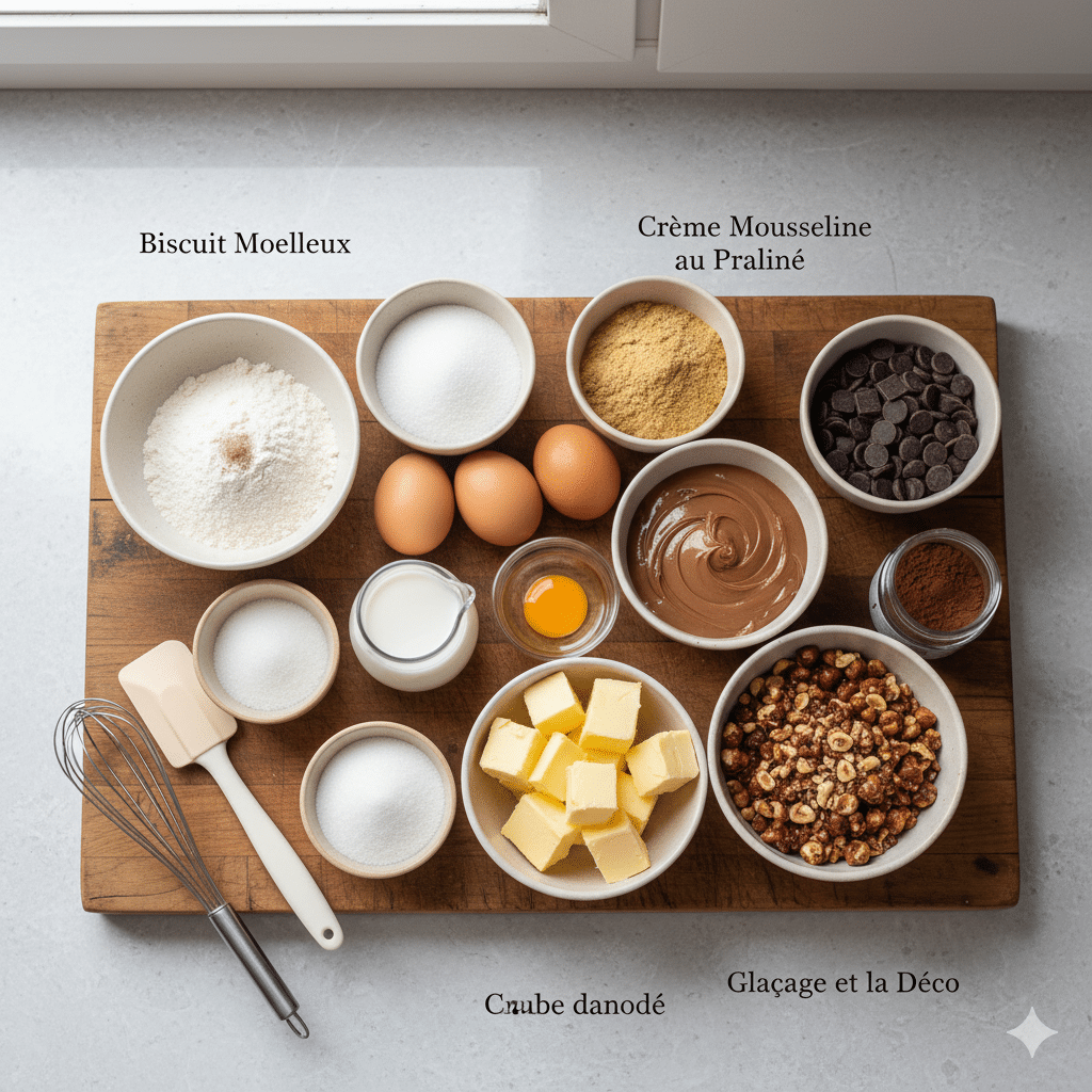 Montage du Gâteau Petit Beurre au Café étape par étape