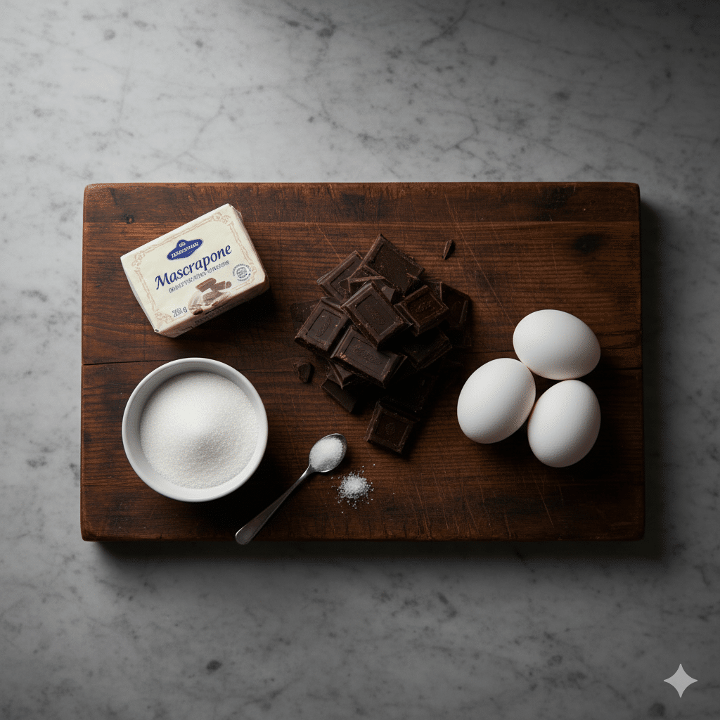 La Liste des Ingrédients : Fondant Citron Mascarpone