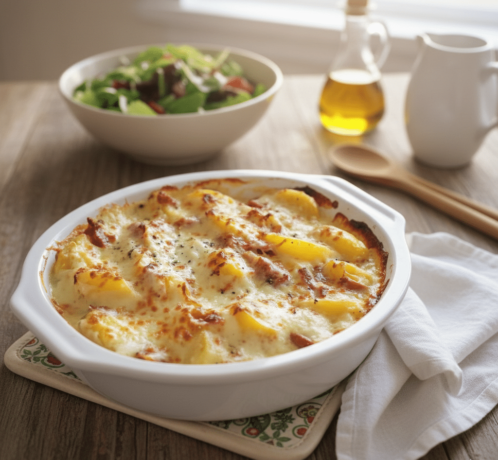 Gratin de Pommes de Terre au Camembert et Lardons : Le Sommet du Réconfort