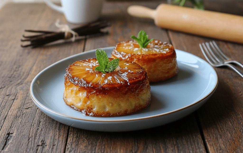 Qu'est-ce que Petits Moelleux Renversés à l’Ananas et Mascarpone