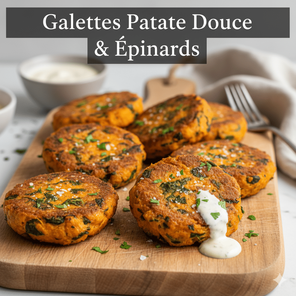 Galettes Patate Douce et Épinards : Le Mariage Parfait entre Croquant et Fondant