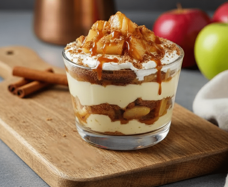 Verrines Pommes Caramel Chantilly, un dessert à la fois crémeux, savoureux