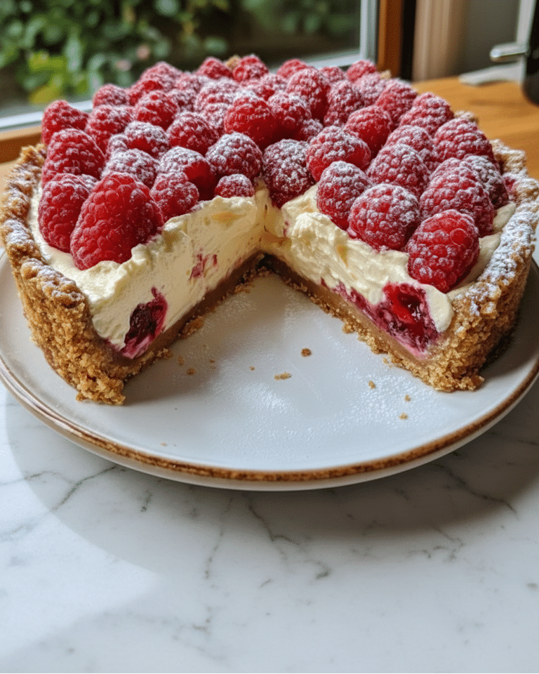 Tarte sans Cuisson aux Framboises et Spéculoos : Le Dessert Fraîcheur Express