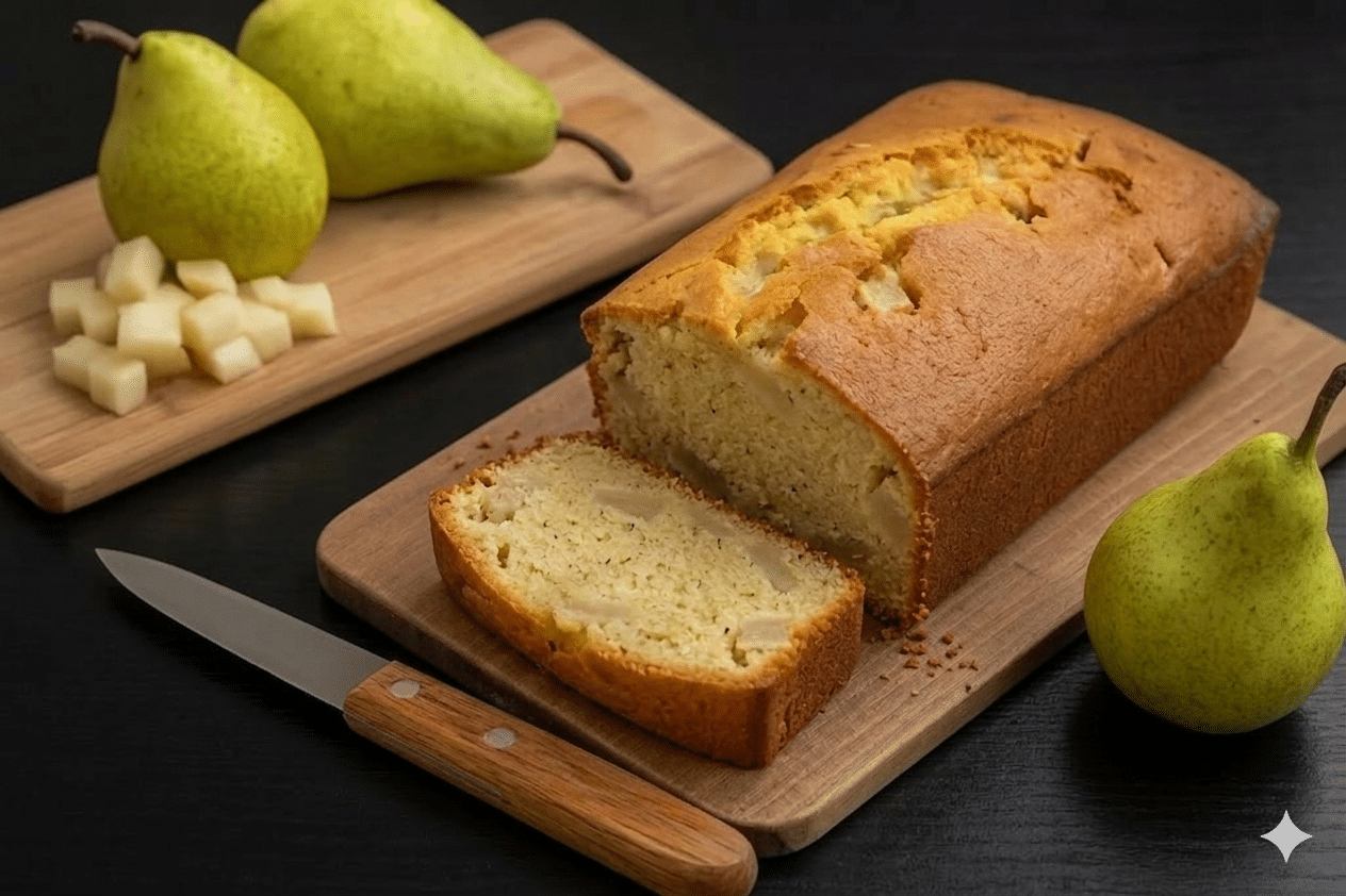 Cake moelleux aux poires