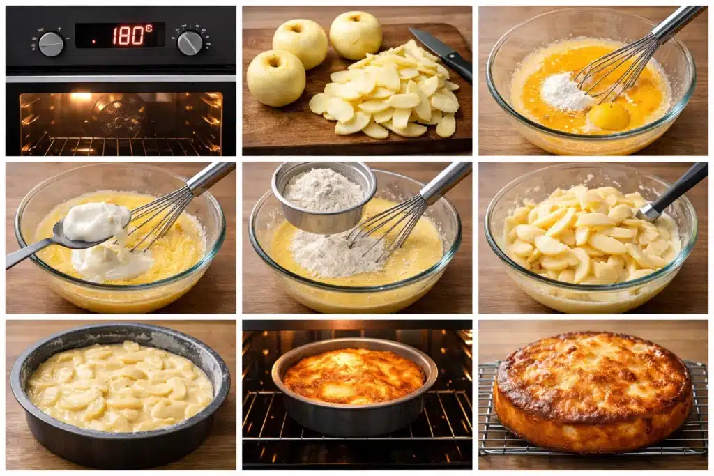 flan aux pommes et yaourt