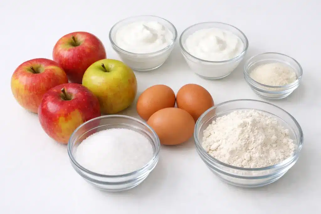 flan aux pommes et yaourt