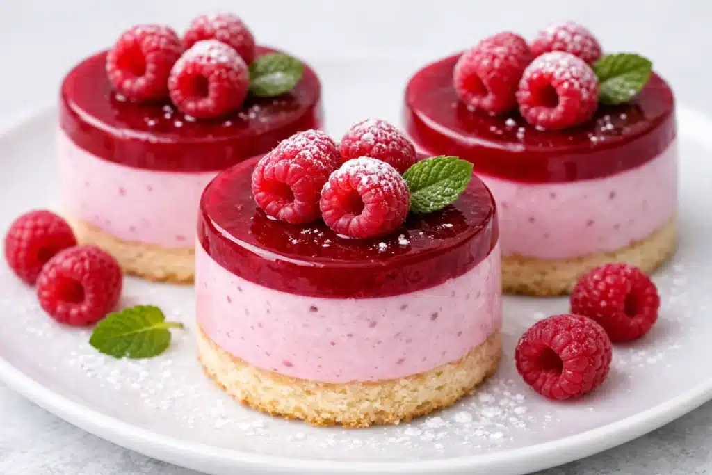 Mini Bavarois Framboise Sans Cuisson