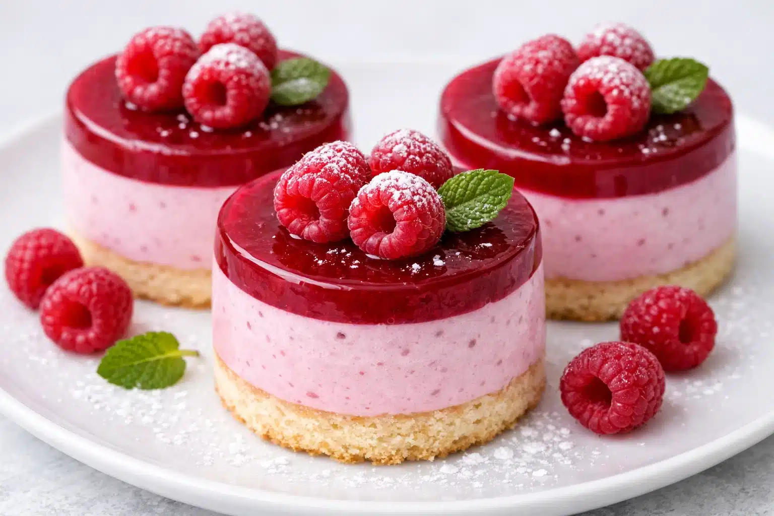 Mini Bavarois Framboise Sans Cuisson