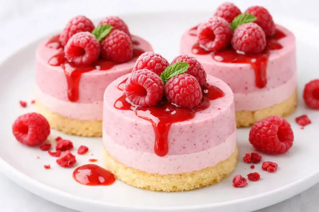 Mini Bavarois Framboise Sans Cuisson