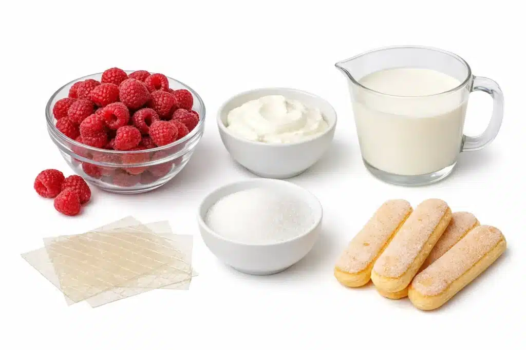 Mini Bavarois Framboise Sans Cuisson