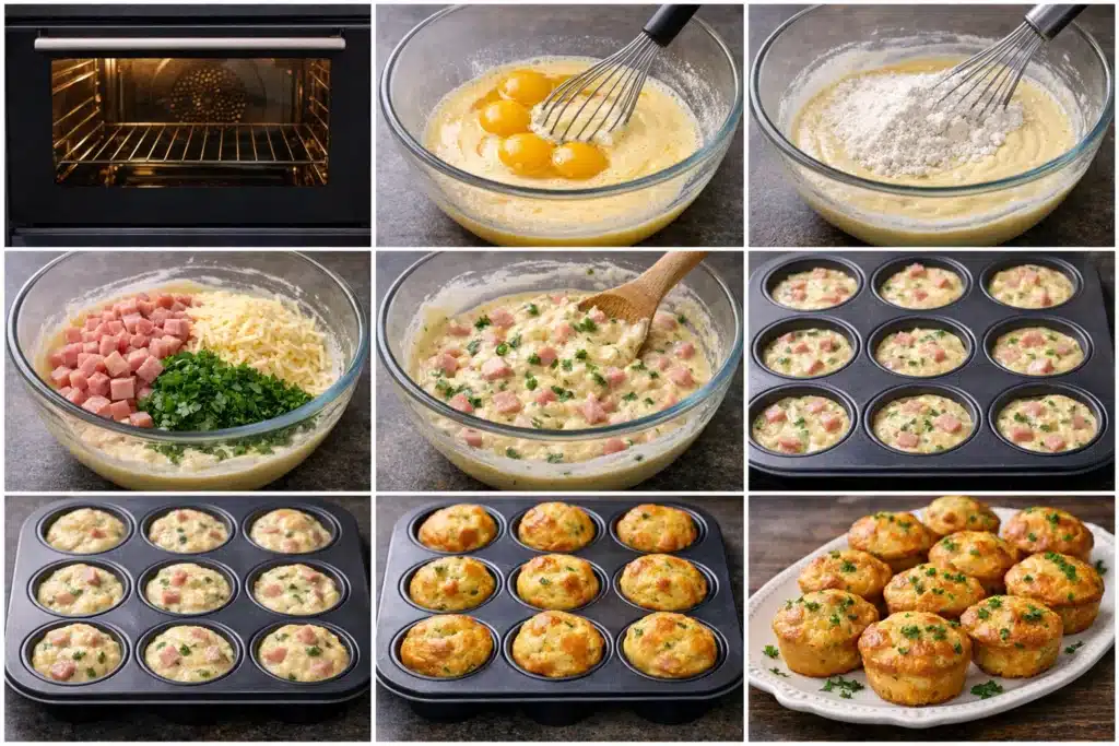 Petits Cakes Jambon Fromage