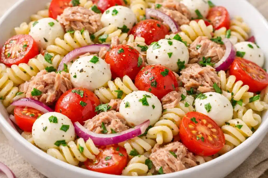 Salade de pâtes au thon