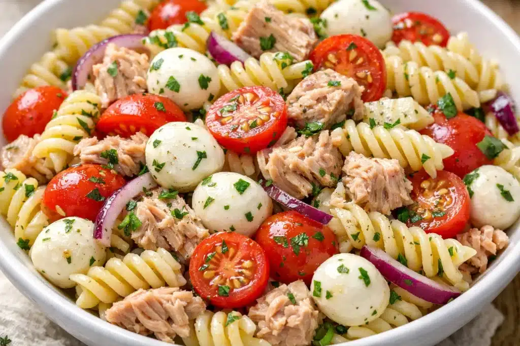 Salade de pâtes au thon