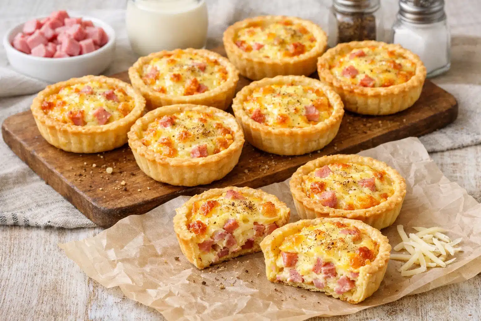 Mini quiches jambon-fromage