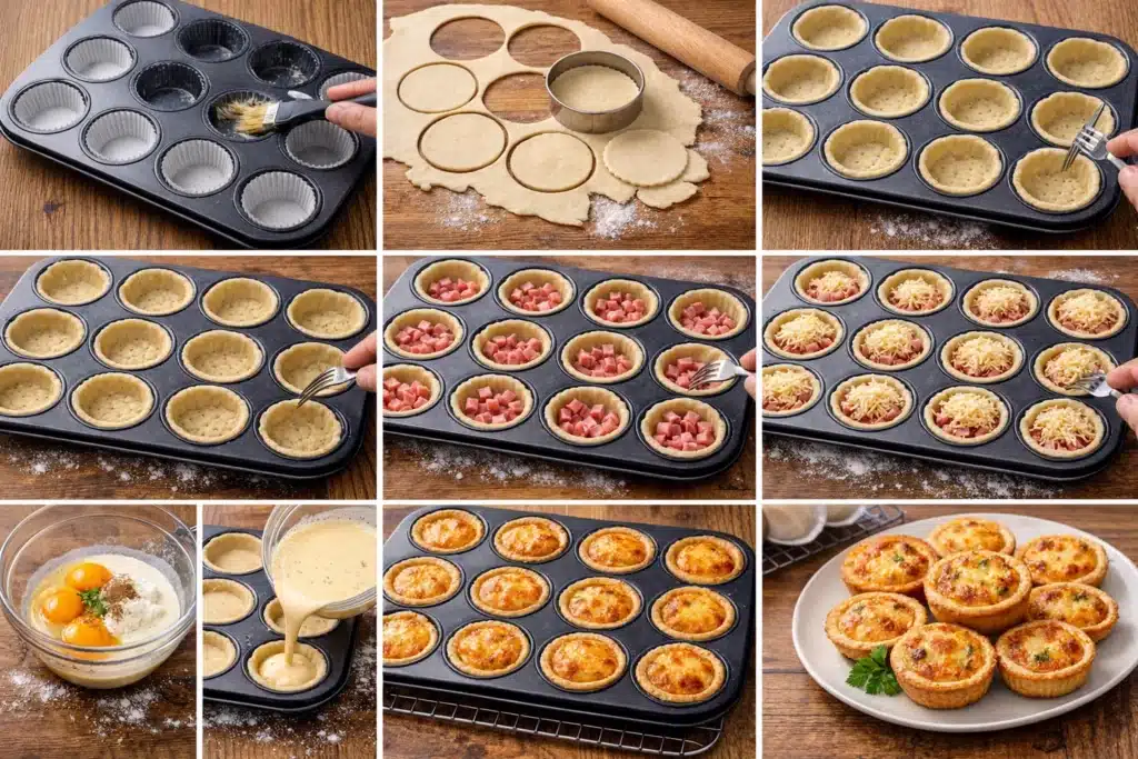 Mini quiches jambon-fromage
