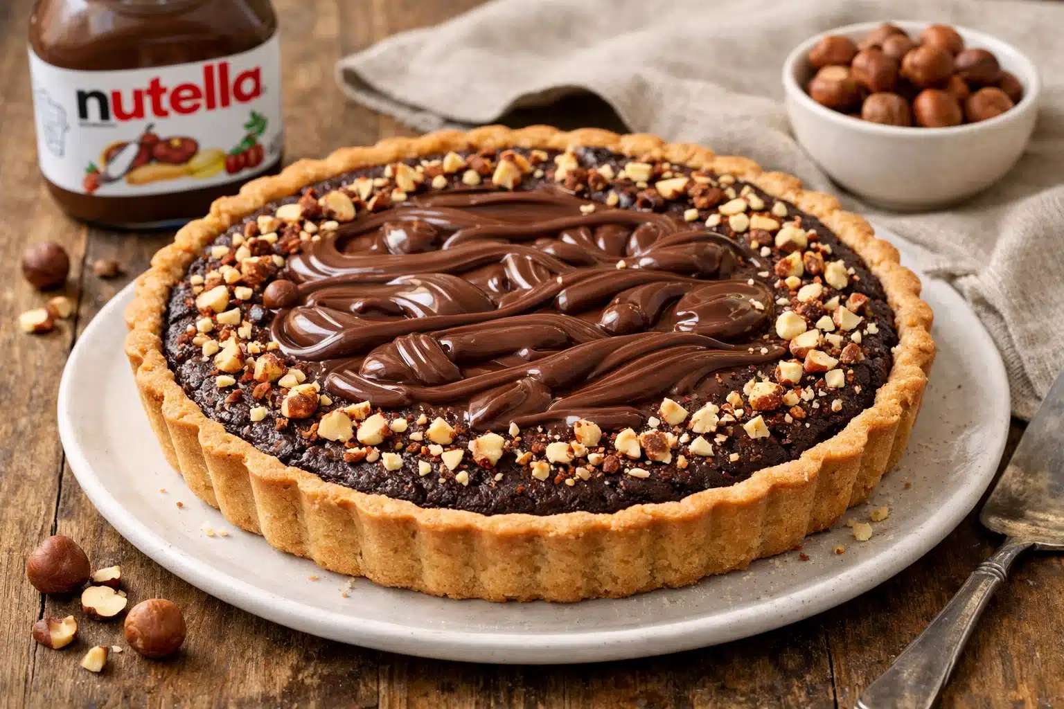 Tarte brownie au Nutella