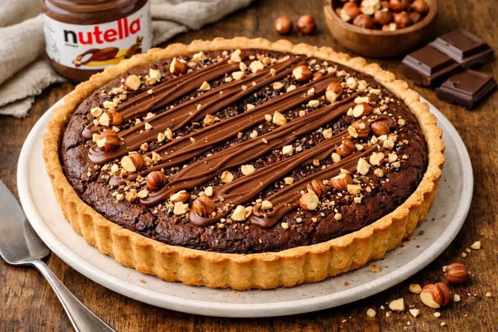 Tarte brownie au Nutella