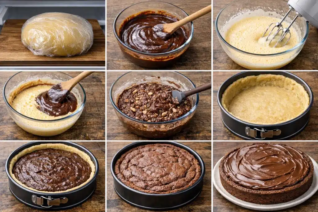 Tarte brownie au Nutella