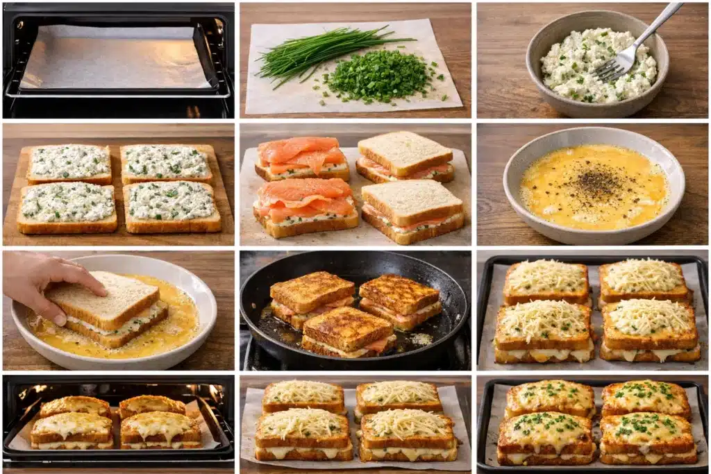 Croque au saumon fumé & Boursin