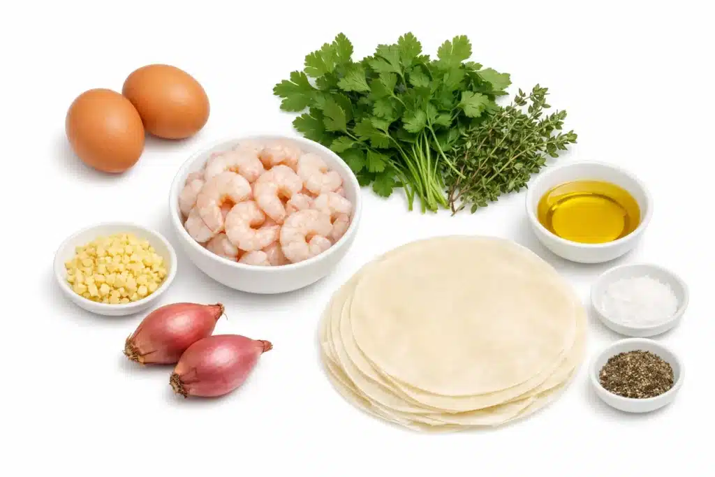 Cigares croustillants aux crevettes