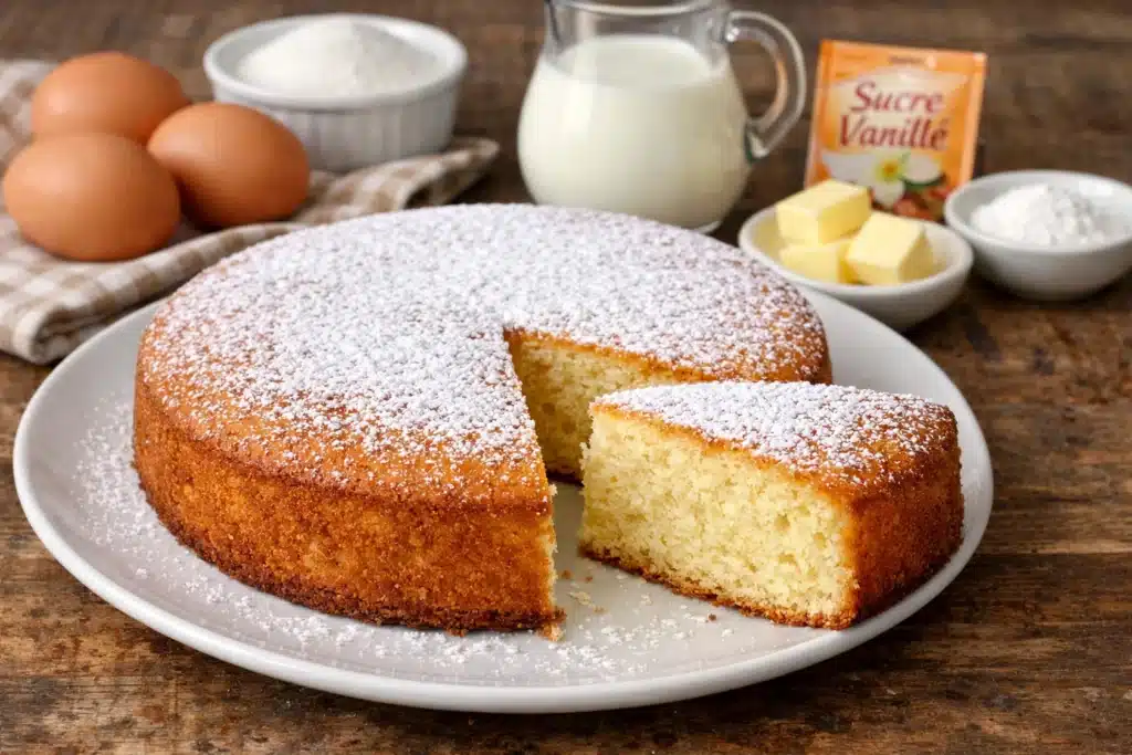 Gâteau au lait chaud