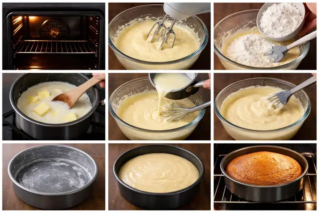 Gâteau au lait chaud