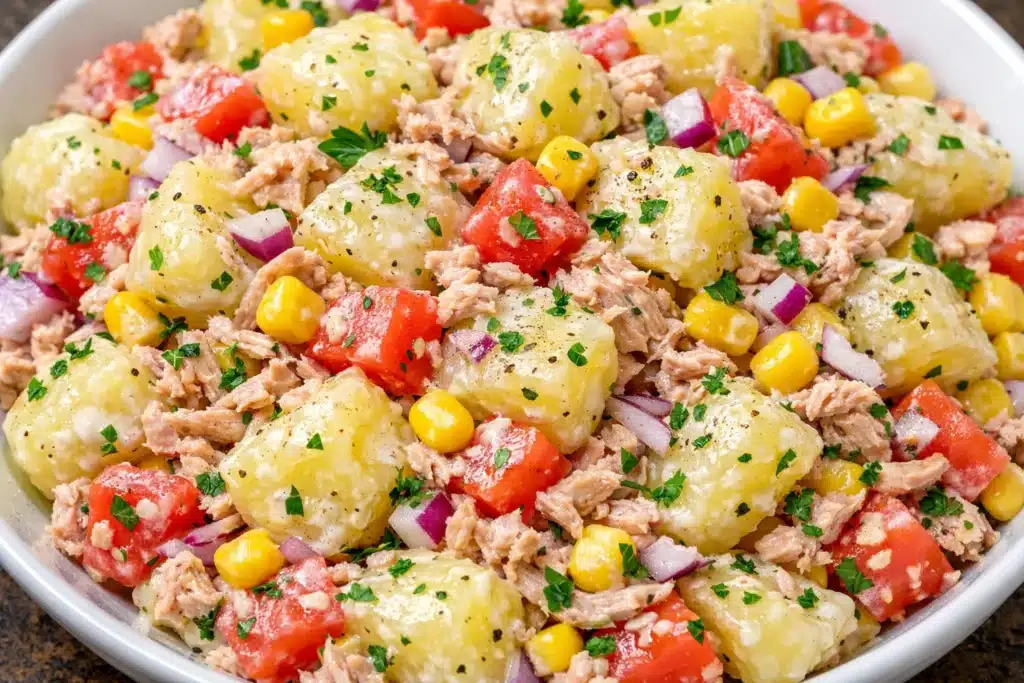Salade de pommes de terre au thon fraîcheSalade de pommes de terre au thon fraîche