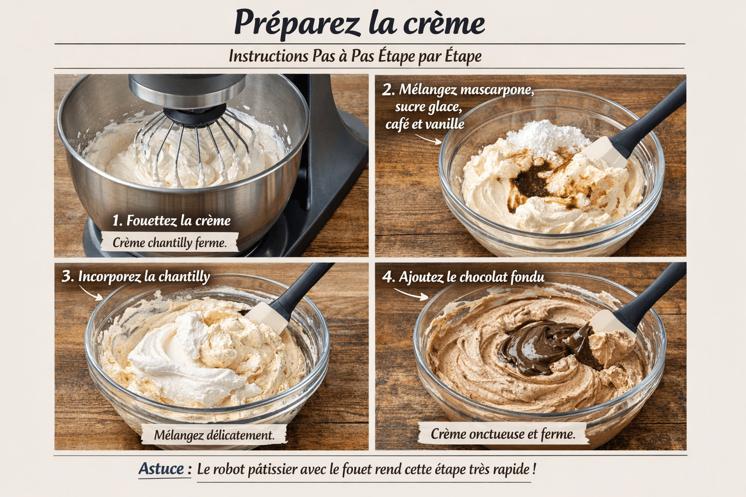 Gâteau Café et Biscuits Crémeux