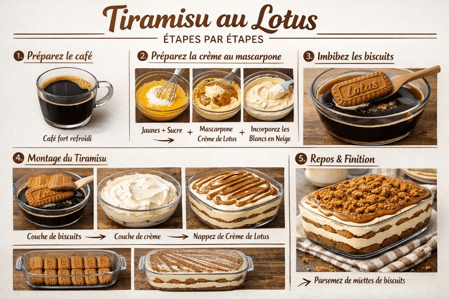 Étape par Étape: Tiramisu Lotus Speculoos : La Recette Gourmande, Croustillante et Ultra Régressive qui Fait Craquer Tout le Monde