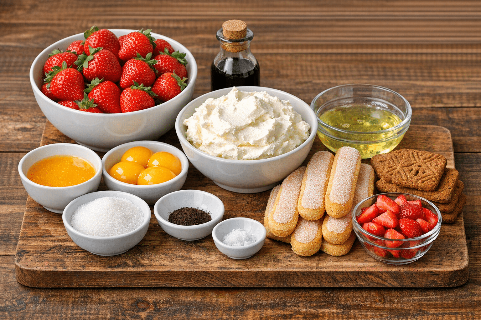Ingredients List: Tiramisu aux Fraises en Verrines : Le Dessert Frais, Léger et Gourmand de l’Été