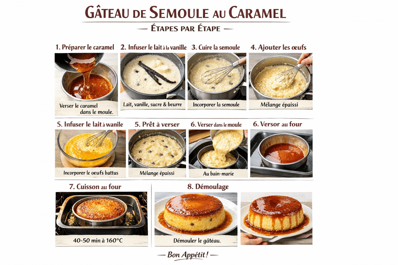 Étape par Étape: Gâteau de Semoule Vanillé : Le Dessert Réconfortant