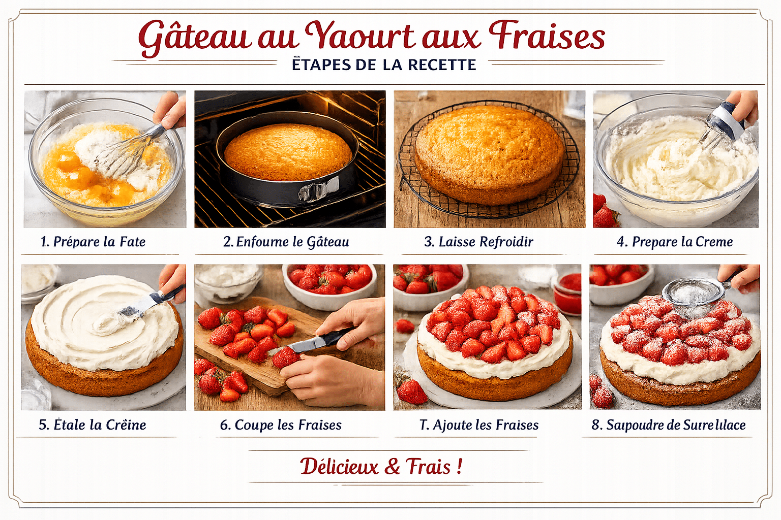 Étape par Étape: Gâteau au Yaourt aux Fraises : Le Dessert Réconfortant