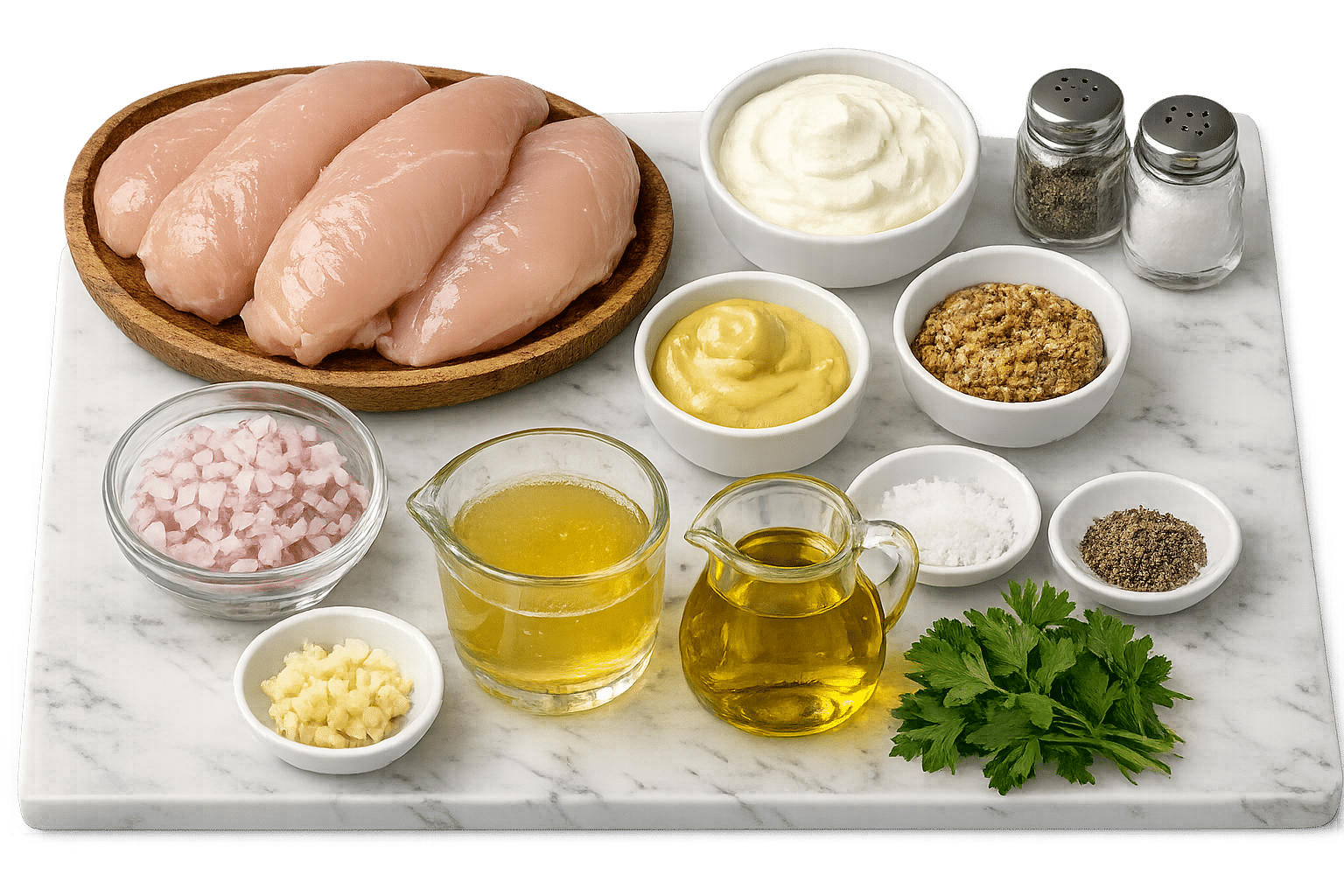 La Liste des Ingrédients : Poulet Minceur à la Moutarde et au Yaourt : La Recette Légère