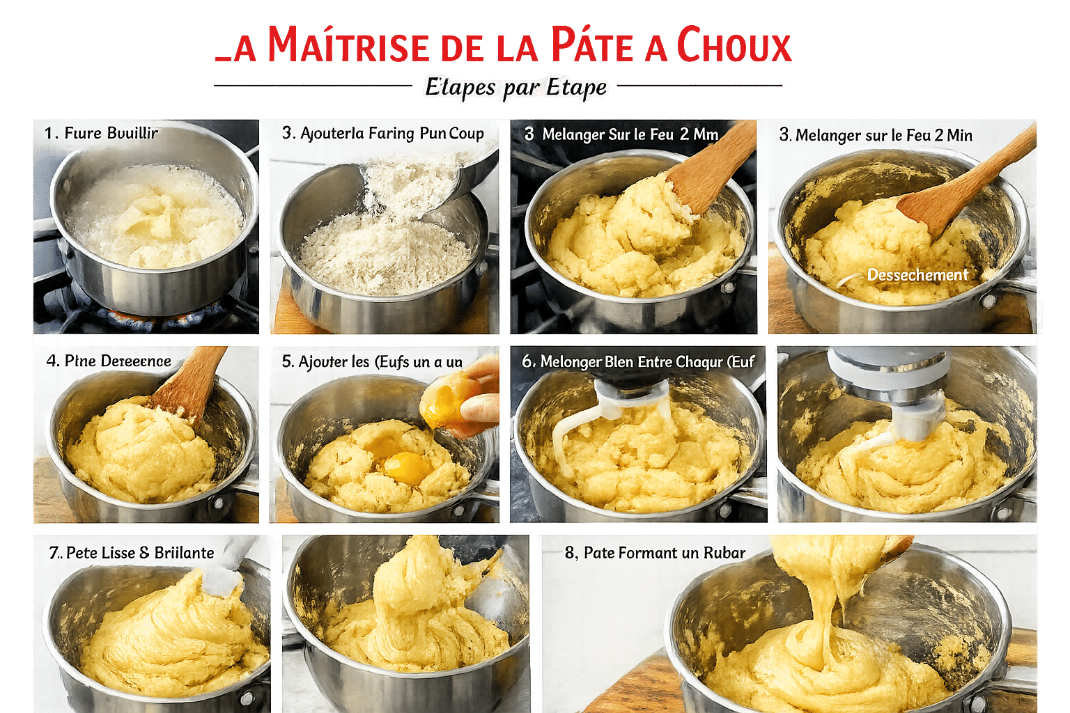 Étape par Étape: Choux à la Crème Café et Chocolat Blanc
