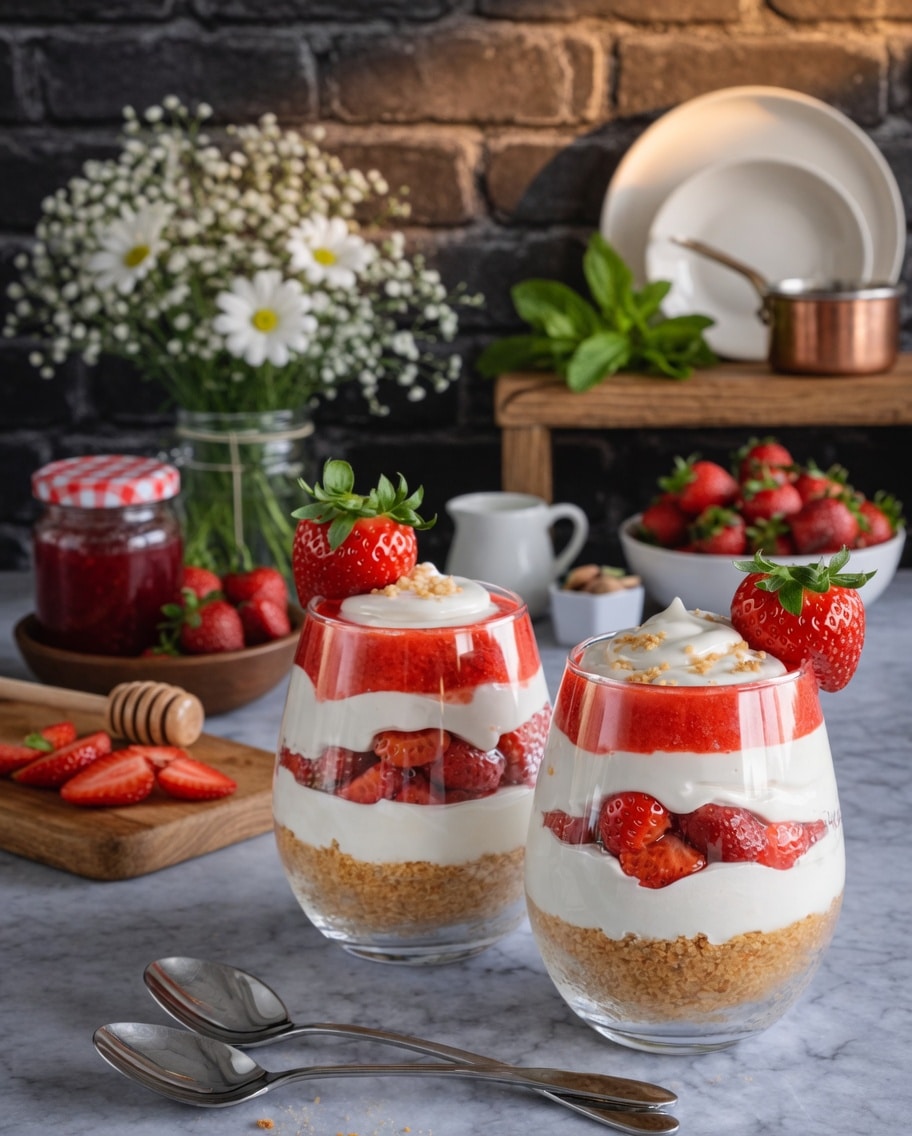 Tiramisu Fraise et Spéculoos en Verrines : Le Dessert Frais, Croustillant