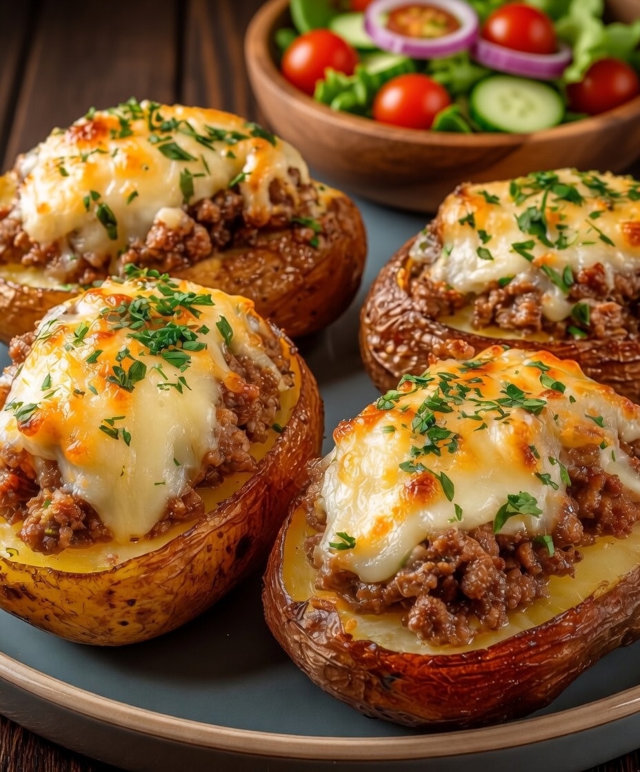 Pommes de Terre Farcies à la Viande Hachée Gratinées au Fromage : Le Plat Réconfortant, Gourmand